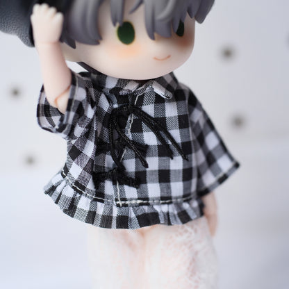 チャイナ風シャツ＋レースパンツSET (black)