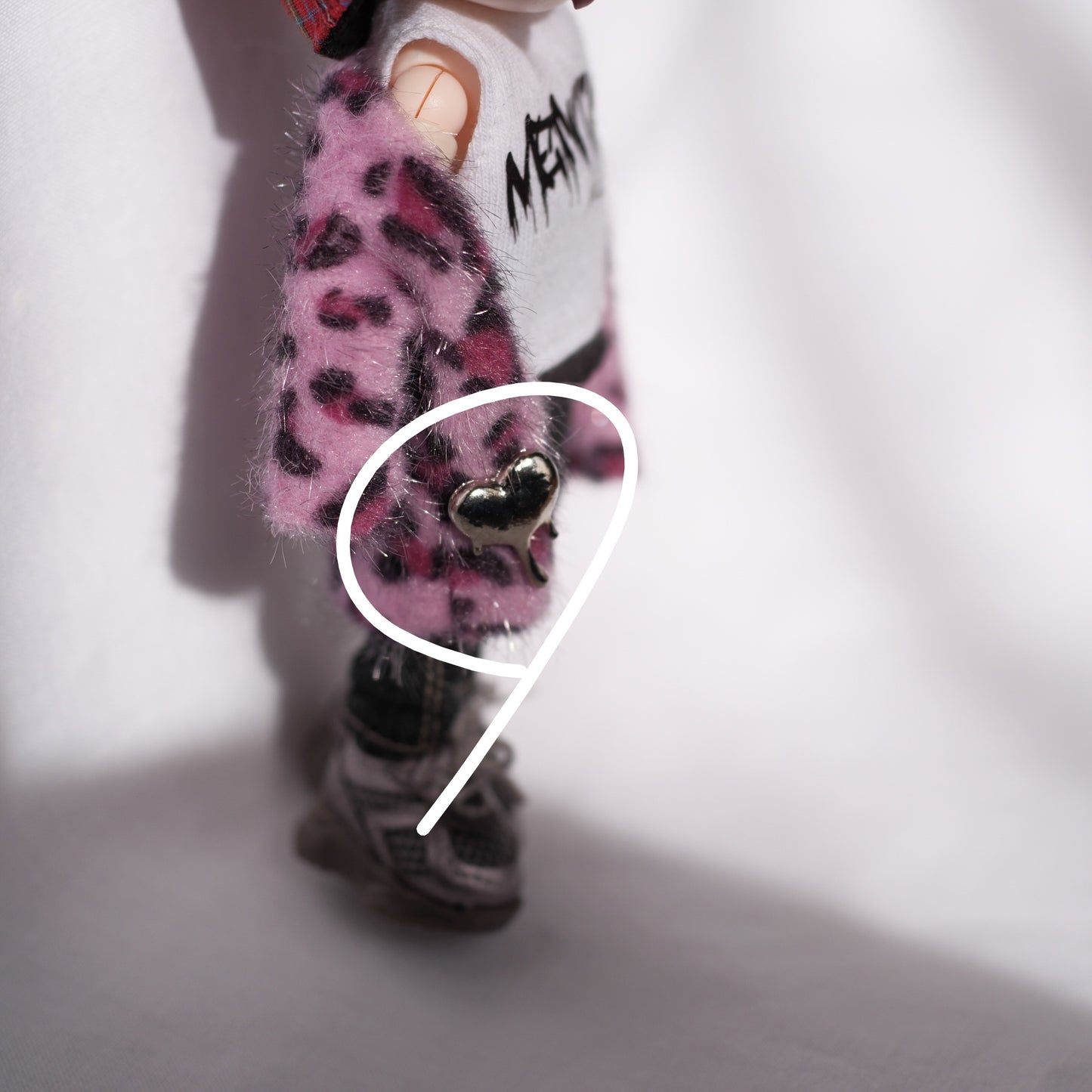 メタルハート バッヂ風アクセサリー (silver)