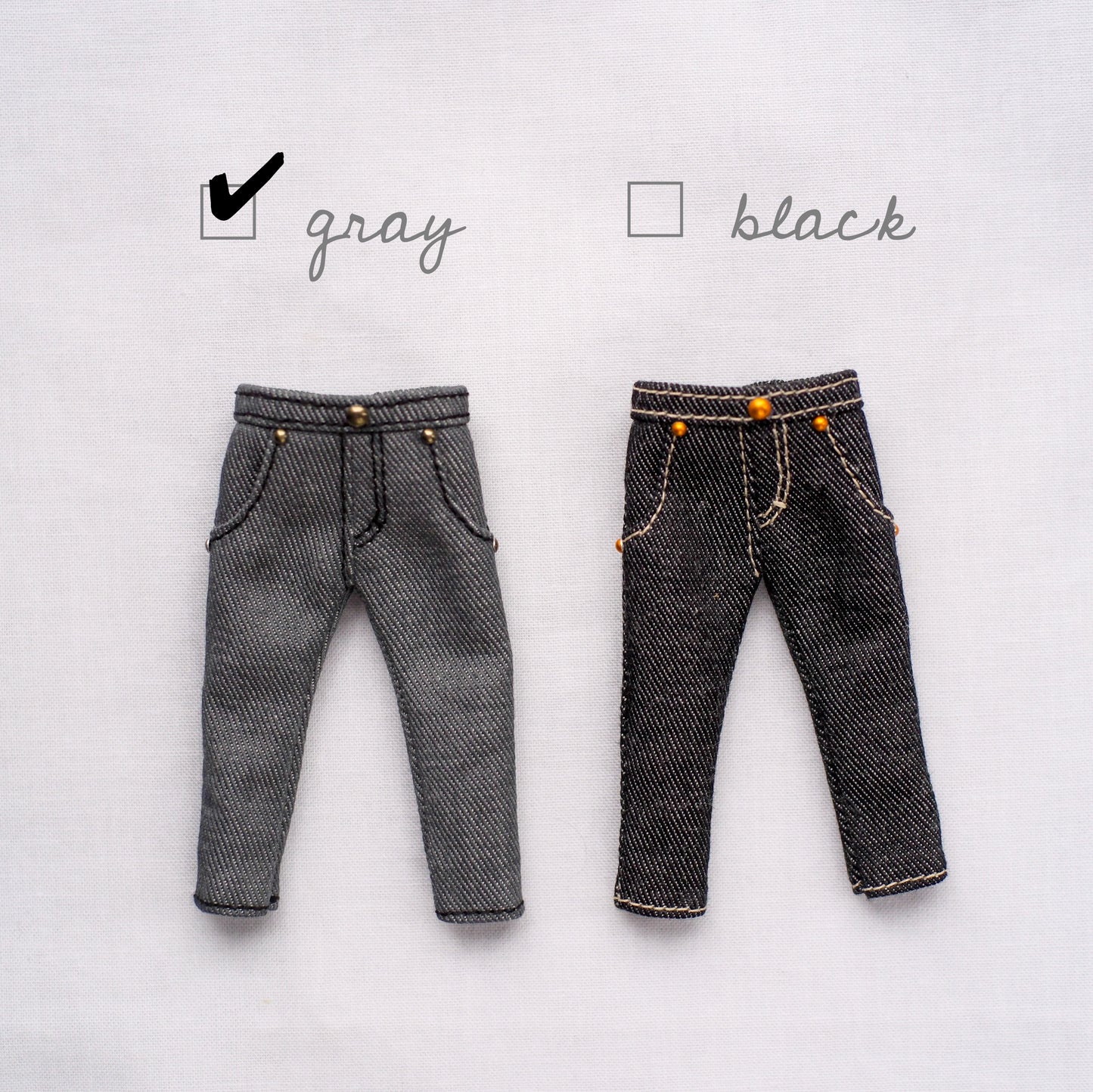 /BASIC/ デニムパンツ (gray)