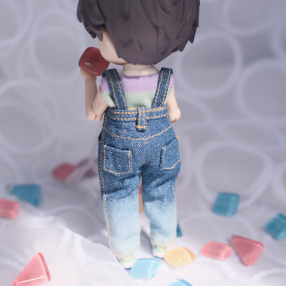 ハイウエストサロペット (blue)