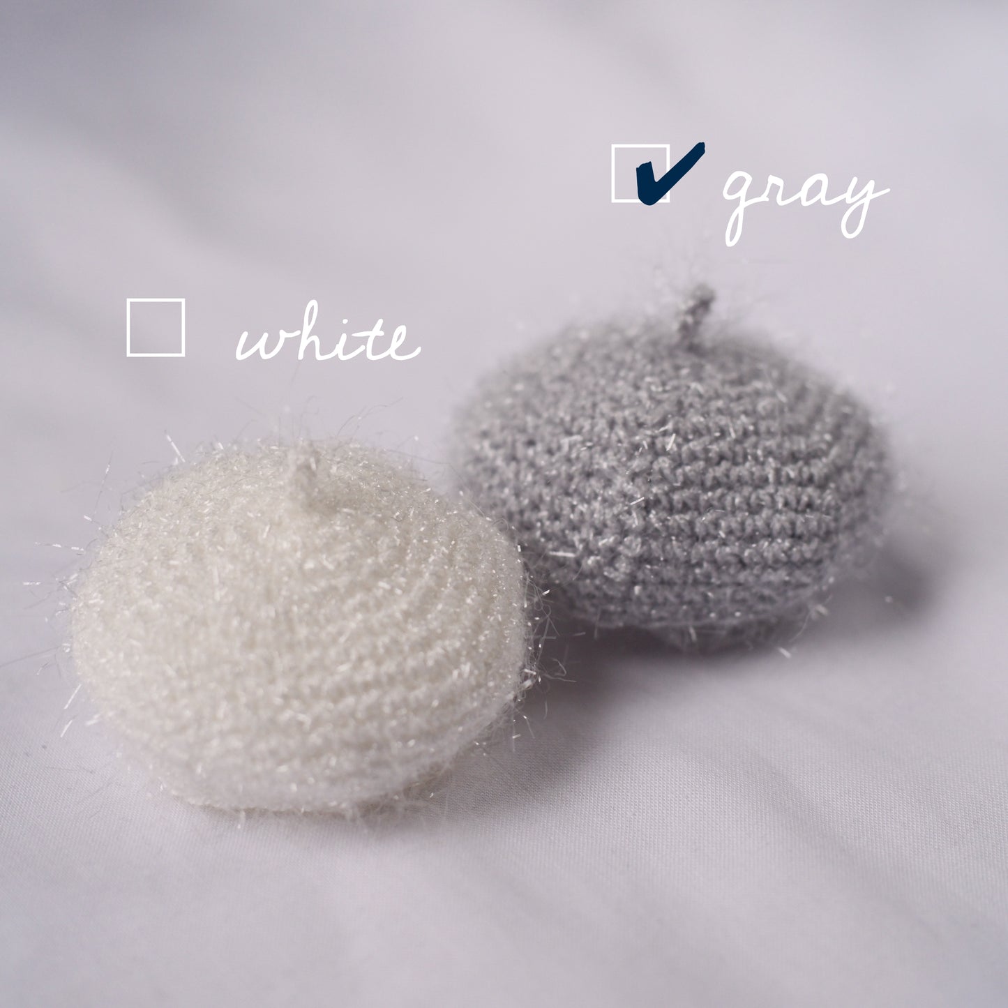 ニットベレー (sparkle gray)