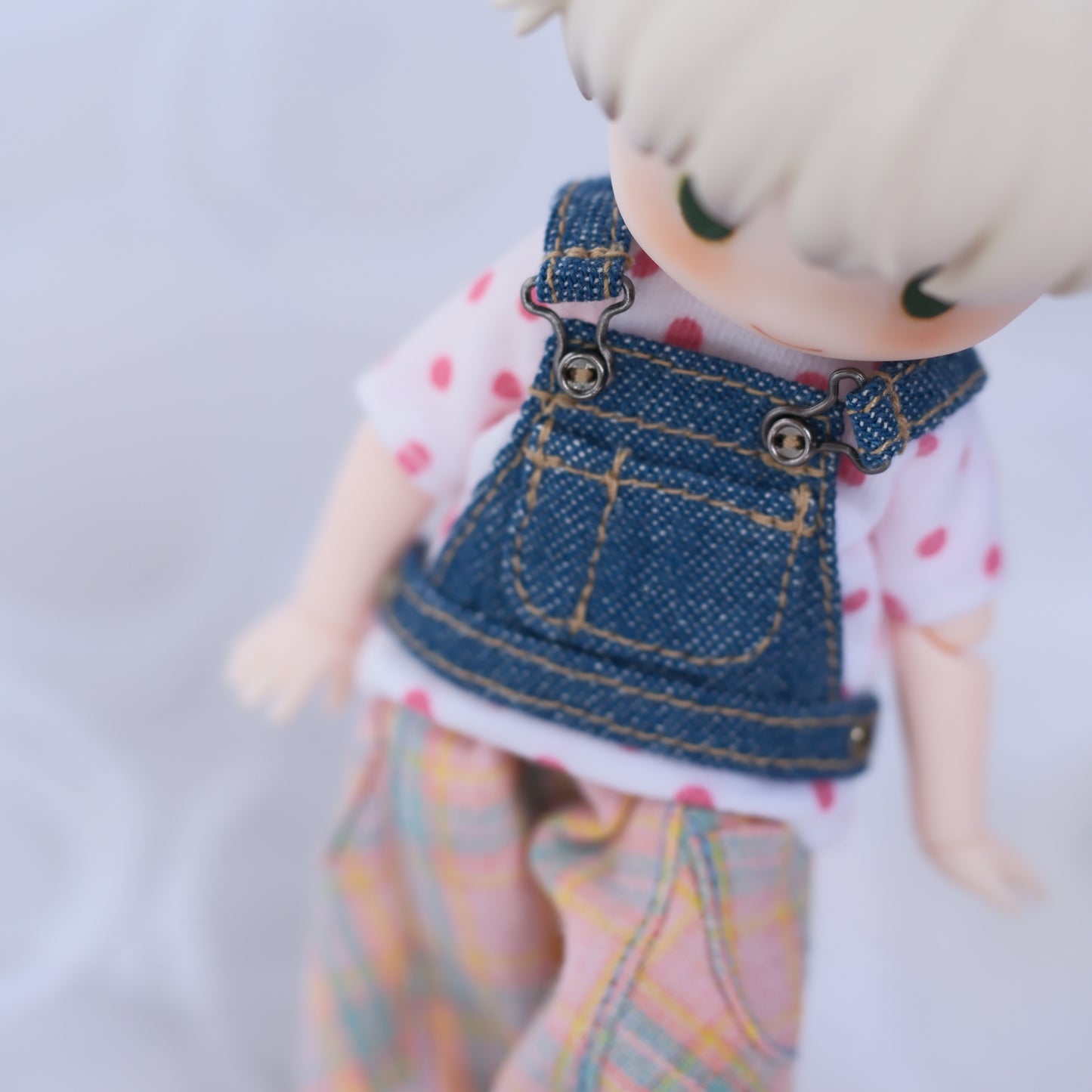 サロペの上だけベスト (blue)