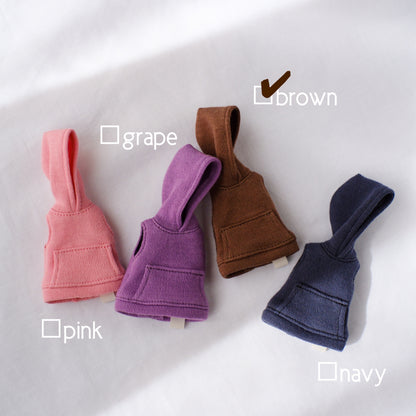 /BASIC/ Sleeveless Hoodie (brown)