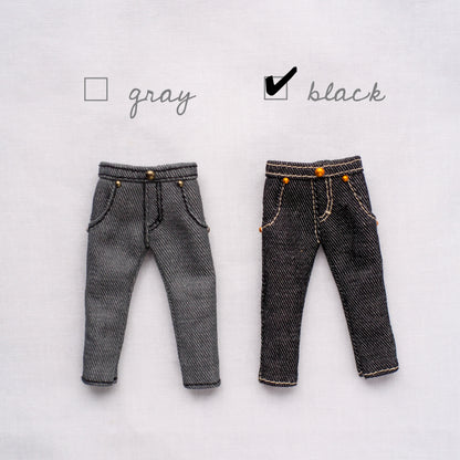 /BASIC/ デニムパンツ (black)