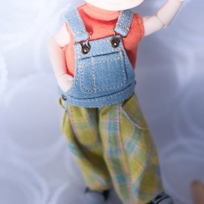 サロペの上だけベスト (lightblue)