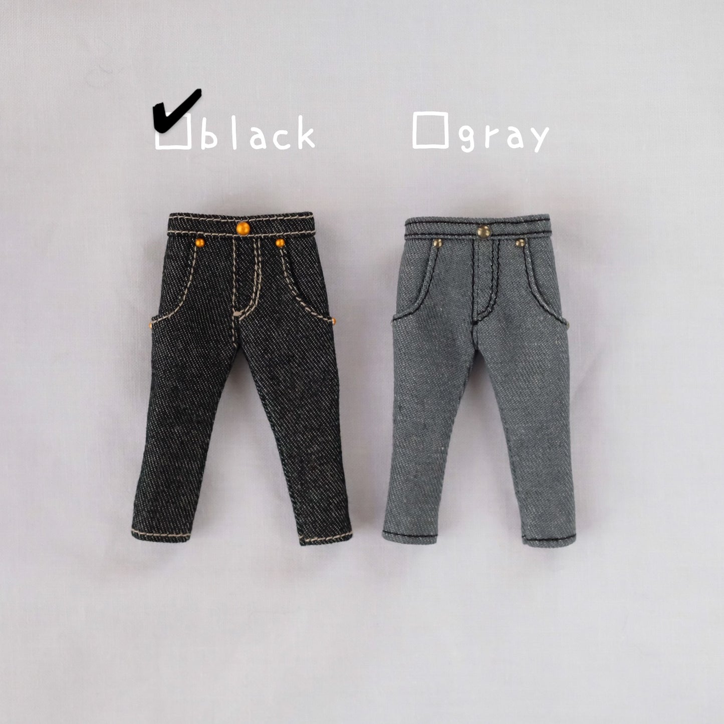 BASIC denim pants (black)