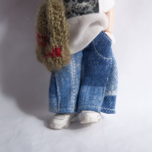 デニムライクWスウェット