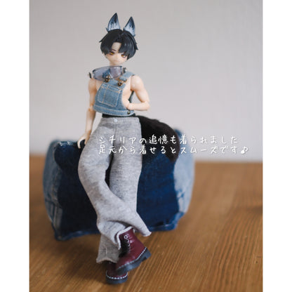 サロペの上だけベスト (lightblue)