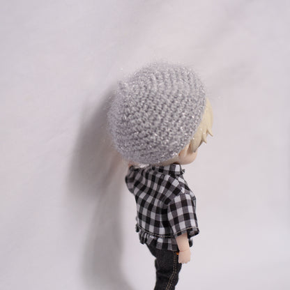 ニットベレー (sparkle gray)