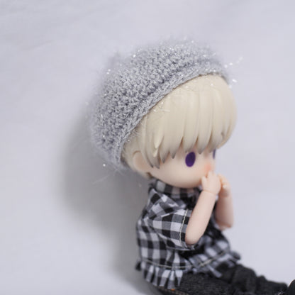 ニットベレー (sparkle gray)