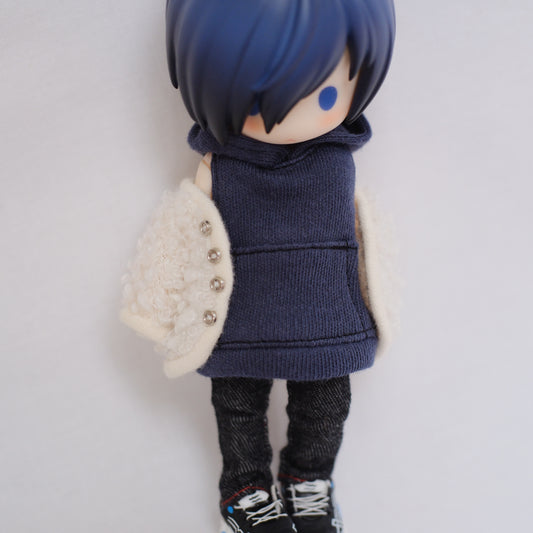 /BASIC/ノースリーブフーディ (navy)