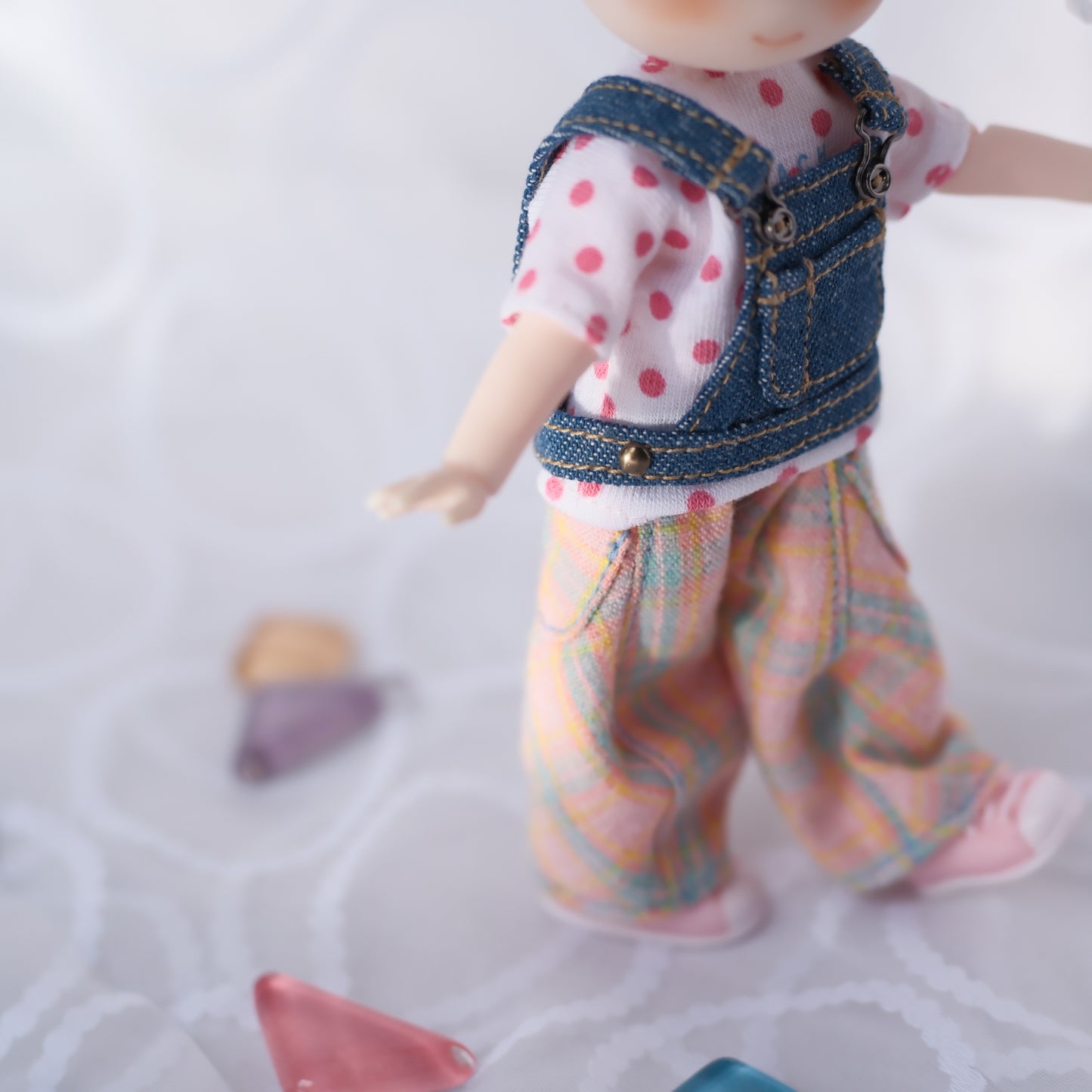 サロペの上だけベスト (blue)