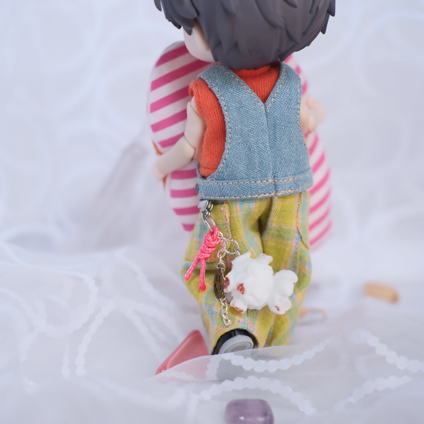 サロペの上だけベスト (lightblue)