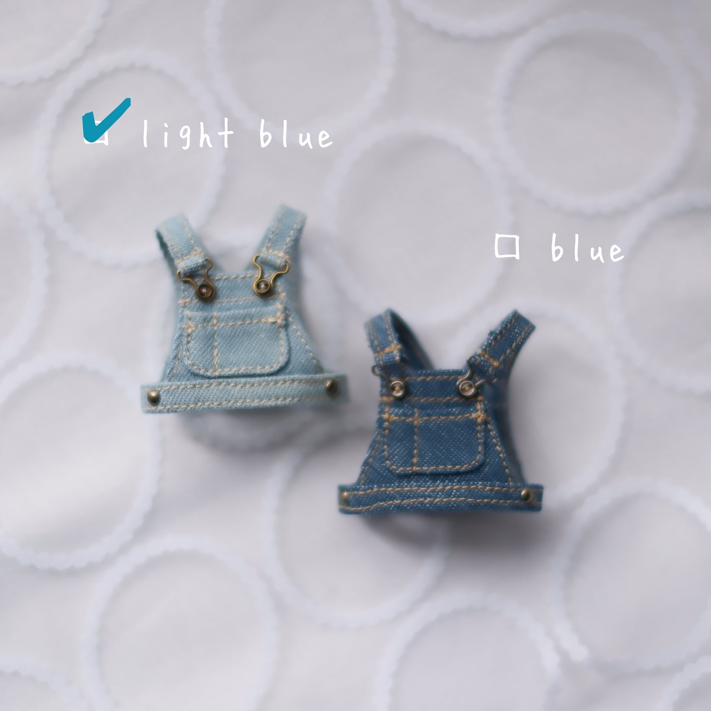 サロペの上だけベスト (lightblue)