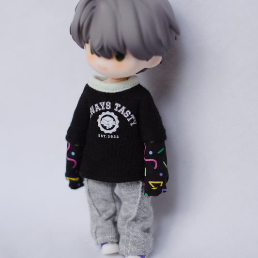 カレッジ風 ロゴtee (black)